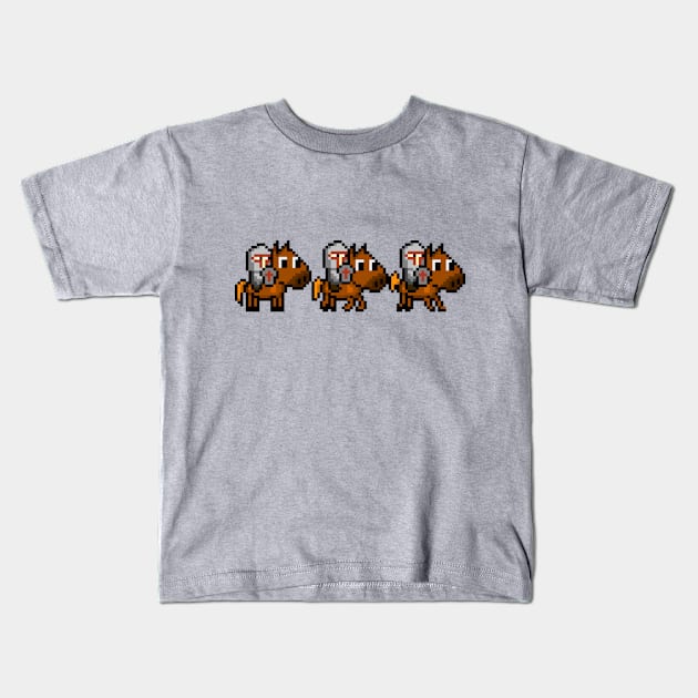 Pierre and the knight Kids T-Shirt by baiardi